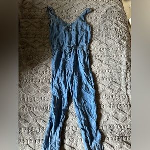 🌟 Love tree denim jumpsuit romper